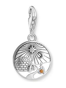 Thomas Sabo Srebrna zawieszka z kryształami rozmiar: onesize. Szare zawieszki Thomas Sabo, z kryształem, srebrne. Za 144,95 zł.