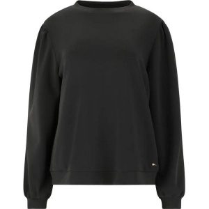 Bluza z rękawami balonowymi damska Athlecia Jillnana V2. Czarne bluzy Athlecia, bez wzorów, bez kaptura. Za 256,00 zł.