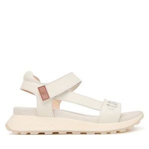 Sandały Hispanitas. Brązowe sandały Hispanitas, bez wzorów, bez obcasa, na płaskiej podeszwie, bez zapięcia. Za 549,99 zł.