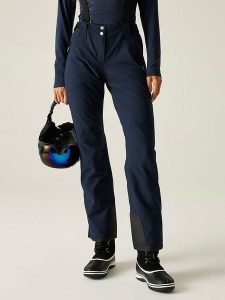 Dare 2b Spodnie narciarskie "Diminish" w kolorze granatowym rozmiar: 36. Niebieskie spodnie dresowe Dare 2b, m, bez wzorów. Za 254,14 zł.