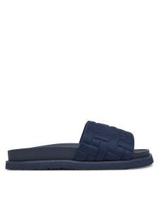 Gant Klapki 30507939 Granatowy. Niebieskie klapki GANT, bez wzorów, z materiału, bez obcasa. Za 169,99 zł.