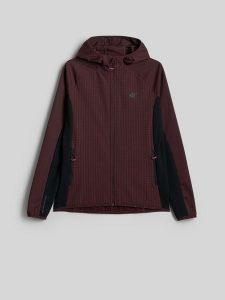 4F Kurtka softshell wiatroodporna damska - czarna XL. Czarne kurtki 4f, xl, bez wzorów, z softshellu, bez kaptura. Za 249,99 zł.