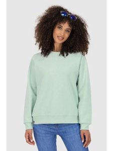 Alife and kickin Sweter "NeaAK" w kolorze miętowym rozmiar: XS. Zielone swetry oversize Alife and Kickin, xs, bez wzorów, bez ramiączek. Za 96,37 zł.