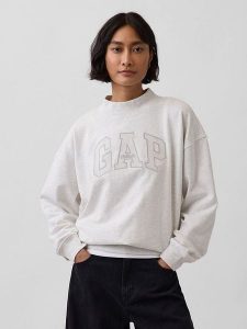 GAP Bluza w kolorze szarym rozmiar: S/M. Szare bluzy GAP, m, bez wzorów, bez kaptura. Za 166,32 zł.