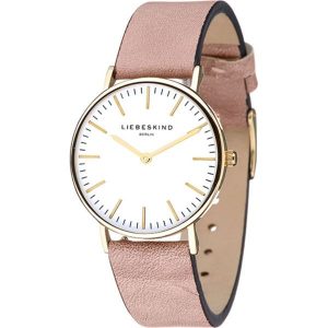 Liebeskind Zegarek kwarcowy w kolorze złoto-jasnoróżowo-białym rozmiar: onesize. Różowe, analogowe zegarki Liebeskind. Za 350,56 zł.