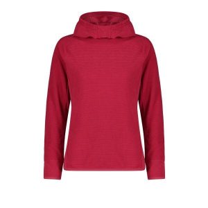 Bluza damska z kapturem CMP. Czerwone bluzy CMP, bez wzorów, z kapturem. W wyprzedaży za 286,55 zł.