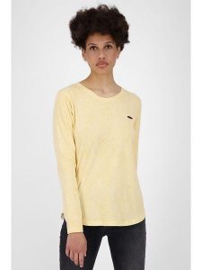 Alife and kickin Koszulka "LeaAK B" w kolorze żółtym rozmiar: L. Żółte bluzki Alife and Kickin, l, bez wzorów, bez kołnierzyka, bez ramiączek. Za 91,95 zł.