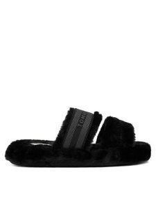Tommy Hilfiger Kapcie Hilfiger Fur Slipper FW0FW08854 Czarny. Czarne kapcie TOMMY HILFIGER, bez wzorów, z materiału. Za 199,99 zł.