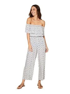 Ipanima Kombinezon w kolorze białym rozmiar: 34-40. Brązowe kombinezony Ipanima, bez wzorów, klasyczne, bez kołnierzyka, bez ramiączek. Za 100,99 zł.