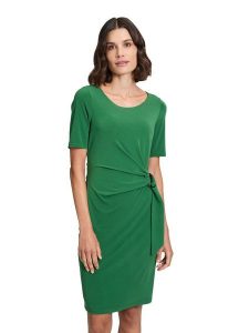 Vera Mont Sukienka w kolorze zielonym rozmiar: 44. Zielone sukienki Vera Mont, bez wzorów, z tkaniny, bez kołnierzyka, bez ramiączek, mini. Za 173,99 zł.