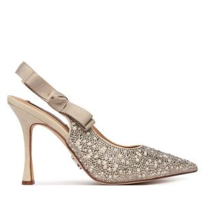 Szpilki Steve Madden. Brązowe szpilki Steve Madden, bez wzorów, bez obcasa. Za 599,99 zł.