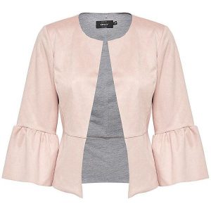 Only Kurtka Damska Eva Bond Faux Suede Jacket Falbanką Otw Cameo Rose (Rozmiar M). Kurtki marki ONLY. W wyprzedaży za 89,00 zł.