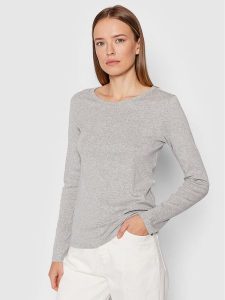 United Colors Of Benetton Bluzka 3GA2E16F9 Szary Regular Fit. Szare bluzki United Colors of Benetton, m, bez wzorów, z bawełny, bez kołnierzyka, bez ramiączek. Za 99,99 zł.