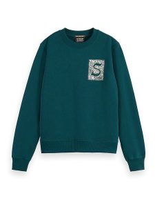 Scotch & Soda Bluza w kolorze morskim rozmiar: M. Niebieskie bluzy Scotch & Soda, m, bez wzorów, z bawełny, bez kaptura. Za 202,50 zł.