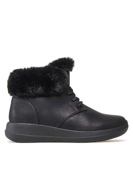 Clara Barson Trzewiki WS6010-02 Czarny. Czarne botki Clara Barson, bez wzorów, ze skóry, bez obcasa, na płaskiej podeszwie, bez zapięcia. Za 169,99 zł.