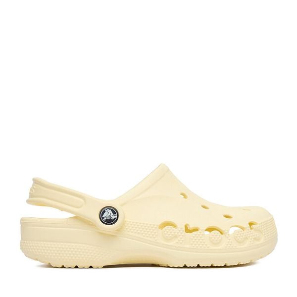 Klapki Crocs. Żółte klapki Crocs, bez wzorów, bez obcasa. Za 199,99 zł.
