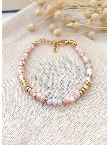 Atelier MIU Pozłacana bransoletka rozmiar: onesize. Różowe bransoletki Atelier MIU, z perłą, pozłacane. Za 52,99 zł.