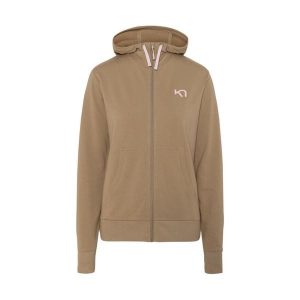 Bluza damska z kapturem Kari Traa. Brązowe bluzy Kari Traa, bez wzorów, z kapturem. Za 389,50 zł.