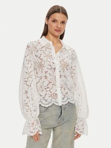 ViCOLO Koszula TB1357 Biały Relaxed Fit. Białe koszule ViCOLO, m, bez wzorów, z syntetyku, bez kołnierzyka, bez ramiączek. Za 249,99 zł.