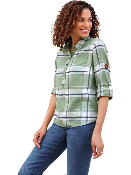 WITT WEIDEN Bluzka w kolorze zielonym rozmiar: 46. Zielone bluzki WITT WEIDEN, bez wzorów, z bawełny, bez kołnierzyka, bez ramiączek. Za 48,28 zł.