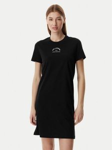 KARL LAGERFELD Sukienka codzienna B2W13071 Czarny Regular Fit. Czarne sukienki KARL LAGERFELD, na co dzień, xl, bez wzorów, z bawełny, bez kołnierzyka, bez ramiączek, proste. Za 649,99 zł.