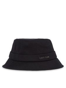 Calvin Klein Kapelusz Back Tie Bucket K60K613161 Czarny. Czarne kapelusze Calvin Klein, bez wzorów, z bawełny. Za 129,99 zł.