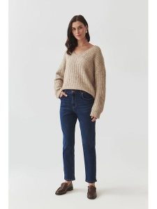 TATUUM Dżinsy "Coria" - Regular fit - w kolorze granatowym rozmiar: 38. Niebieskie jeansy Tatuum, z aplikacjami, ze skóry. Za 184,89 zł.
