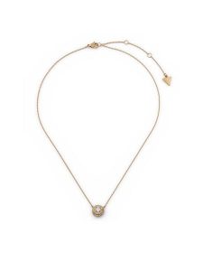 Guess Naszyjnik JUBN05 554JW Złoty. Żółte naszyjniki Guess, metalowe. Za 299,99 zł.