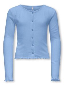 KIDS ONLY Kardigan "Salsa" w kolorze błękitnym rozmiar: 122/128. Niebieskie kardigany KIDS ONLY, z bawełny. Za 43,99 zł.