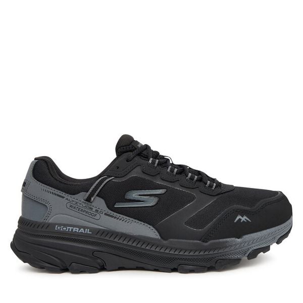 Buty do biegania Skechers. Czarne buty sportowe Skechers, bez wzorów, bez zapięcia, do biegania. Za 289,99 zł.