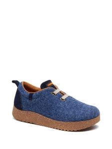 Comfortfusse Wełniane sneakersy w kolorze granatowym rozmiar: 41. Niebieskie trampki Comfortfüße, bez wzorów, z materiału, bez zapięcia. Za 188,85 zł.