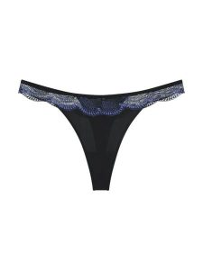 Triumph Stringi - Comfort Glam Kobiety Sztuczne włókno czarny jednolity, 38. Czarne stringi Triumph, bez wzorów, z koronki. Za 99,95 zł.