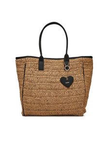 DeeZee Torebka DZE-L-004-07 Brązowy. Brązowe shopper bag DeeZee, bez wzorów, z materiału, bez dodatków. Za 149,99 zł.