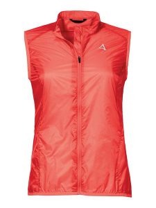 Schöffel Kamizelka kolarska "Gaiole" w kolorze czerwonym rozmiar: 44. Czerwone kamizelki Schöffel, bez wzorów, bez kołnierzyka, bez ramiączek, bez kaptura. Za 173,99 zł.