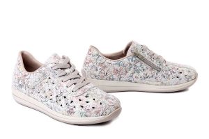 RIEKER N1114-90 multi, półbuty damskie. Półbuty Rieker, na lato, bez wzorów, bez obcasa, bez zapięcia. Za 419,90 zł.