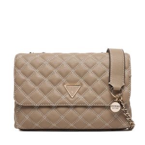 Torebka Guess. Brązowe torebki klasyczne Guess, z aplikacjami, bez dodatków. Za 589,99 zł.