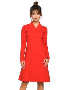 Be Wear Sukienka w kolorze czerwonym rozmiar: XL. Czerwone sukienki Be Wear, na co dzień, xl, bez wzorów, bez kołnierzyka, bez ramiączek, maxi, proste. Za 140,53 zł.