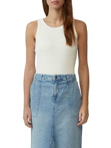 S.Oliver Top w kolorze białym rozmiar: 40. Białe topy s.Oliver, s, bez wzorów, bez kołnierzyka, bez ramiączek. Za 39,99 zł.