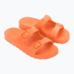 Klapki damskie Ipanema Duo Day. Brązowe klapki Ipanema, bez wzorów, bez obcasa. Za 79,99 zł.