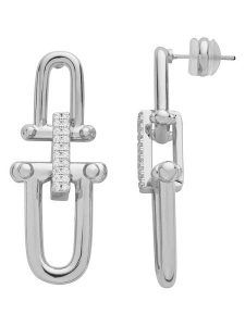 U.S. Polo Assn. Kolczyki-wkrętki z kryształami rozmiar: onesize. Szare kolczyki U.S. Polo Assn., z kryształem, metalowe. Za 95,99 zł.