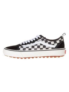 Vans Skórzane sneakersy w kolorze czarno-białym rozmiar: 42,5. Białe trampki Vans, bez wzorów, ze skóry, bez zapięcia. Za 232,78 zł.