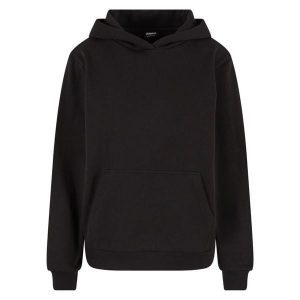 Polarowa bluza z kapturem damska Urban Classics. Czarne bluzy Urban Classics, bez wzorów, z polaru, z kapturem. Za 183,50 zł.