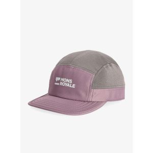 Czapka z daszkiem Mons Royale Velocity Trail Cap - mauve. Fioletowe czapki Mons Royale, bez wzorów. Za 109,99 zł.