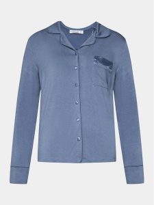 Femilet by Chantelle Koszulka piżamowa Daisy FNB050 Niebieski Regular Fit. Niebieskie koszule nocne Femilet by Chantelle, bez wzorów, z wiskozy, bez ramiączek. Za 219,99 zł.