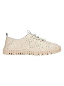 Wojas Skórzane sneakersy w kolorze beżowym rozmiar: 40. Brązowe trampki Wojas, bez wzorów, ze skóry, bez zapięcia. Za 239,95 zł.