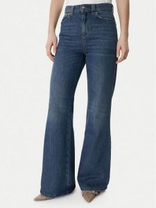 Marella Jeansy 2613181014 Granatowy Wide Leg. Niebieskie jeansy Marella, bez wzorów, z bawełny. Za 549,99 zł.