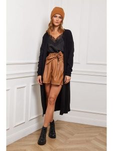 Joséfine Kardigan "Irissa" w kolorze czarnym rozmiar: M. Czarne kardigany Joséfine, z kaszmiru. Za 195,99 zł.