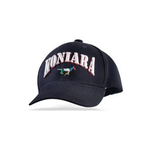 Czapka jeździecka z daszkiem GALOP WEAR Koniara Navy Edition. Niebieskie czapki GALOP WEAR, bez wzorów, z bawełny, eleganckie. Za 125,55 zł.