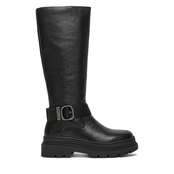 Kozaki G-Star Raw. Czarne kozaki G-Star Raw, bez wzorów, bez obcasa, na płaskiej podeszwie, bez zapięcia. Za 419,99 zł.