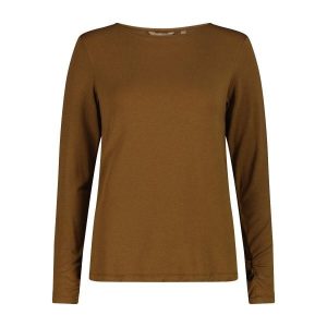 Damski sweter z dekoltem w łódkę CMP. Brązowe swetry klasyczne CMP, na zimę, bez kołnierzyka. Za 257,50 zł.